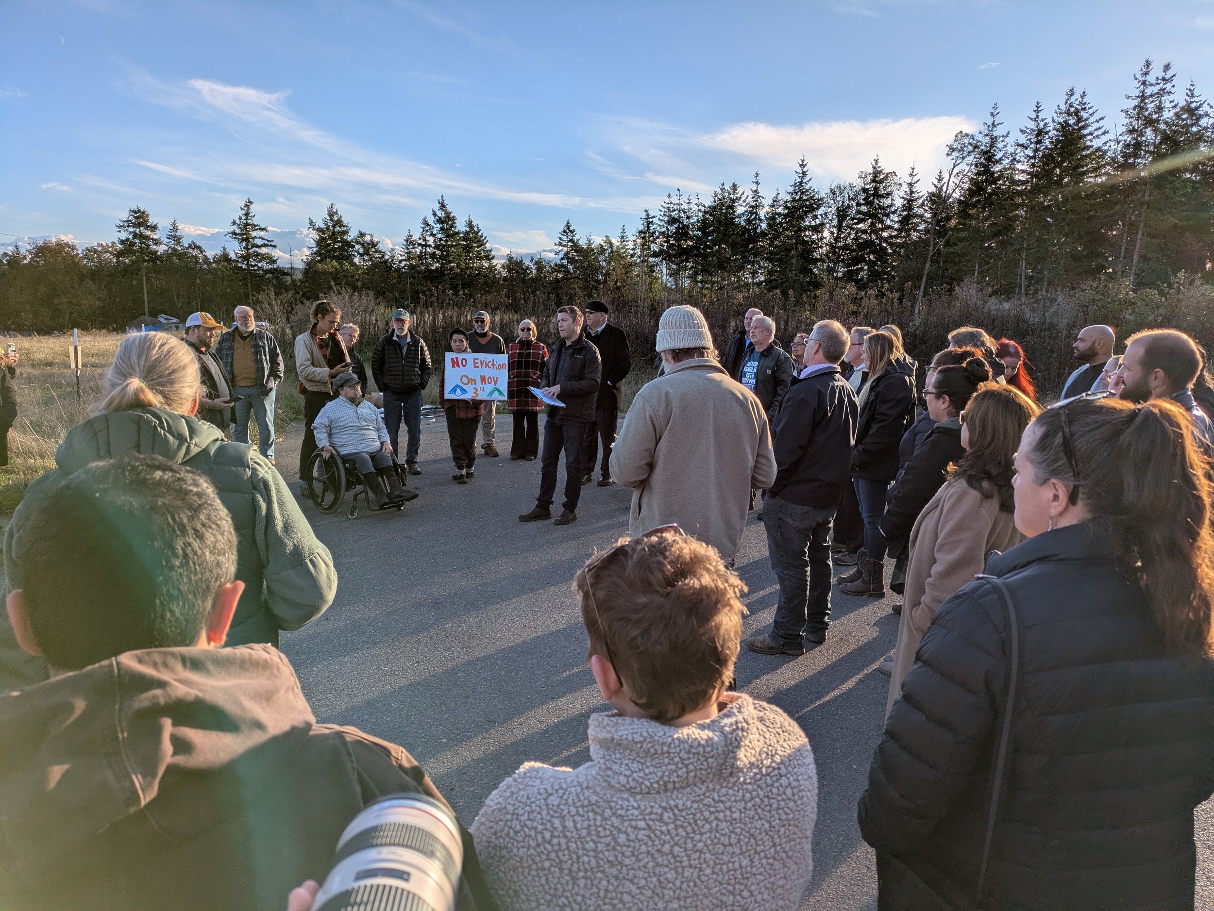 Mayer Faber at the Evans Vista site. Photo by Scott France