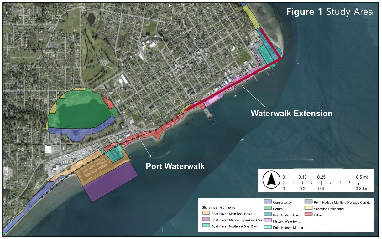   Map courtesy of the city of Port Townsend  