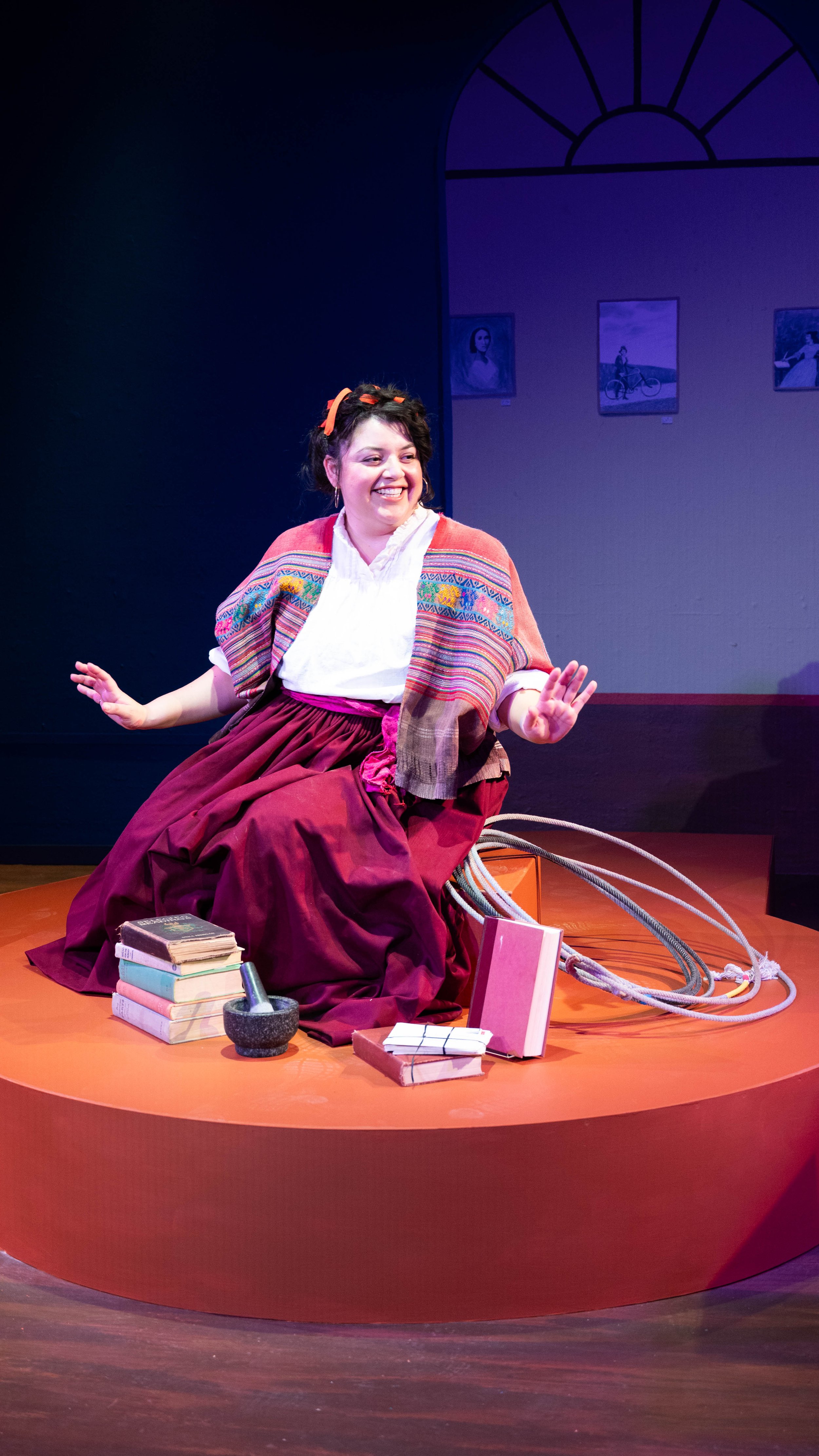   Antonieta Carpio is Carmelita, the title character in Key City Public Theatre's world premiere play closing this weekend. Photo by Mel Carter  