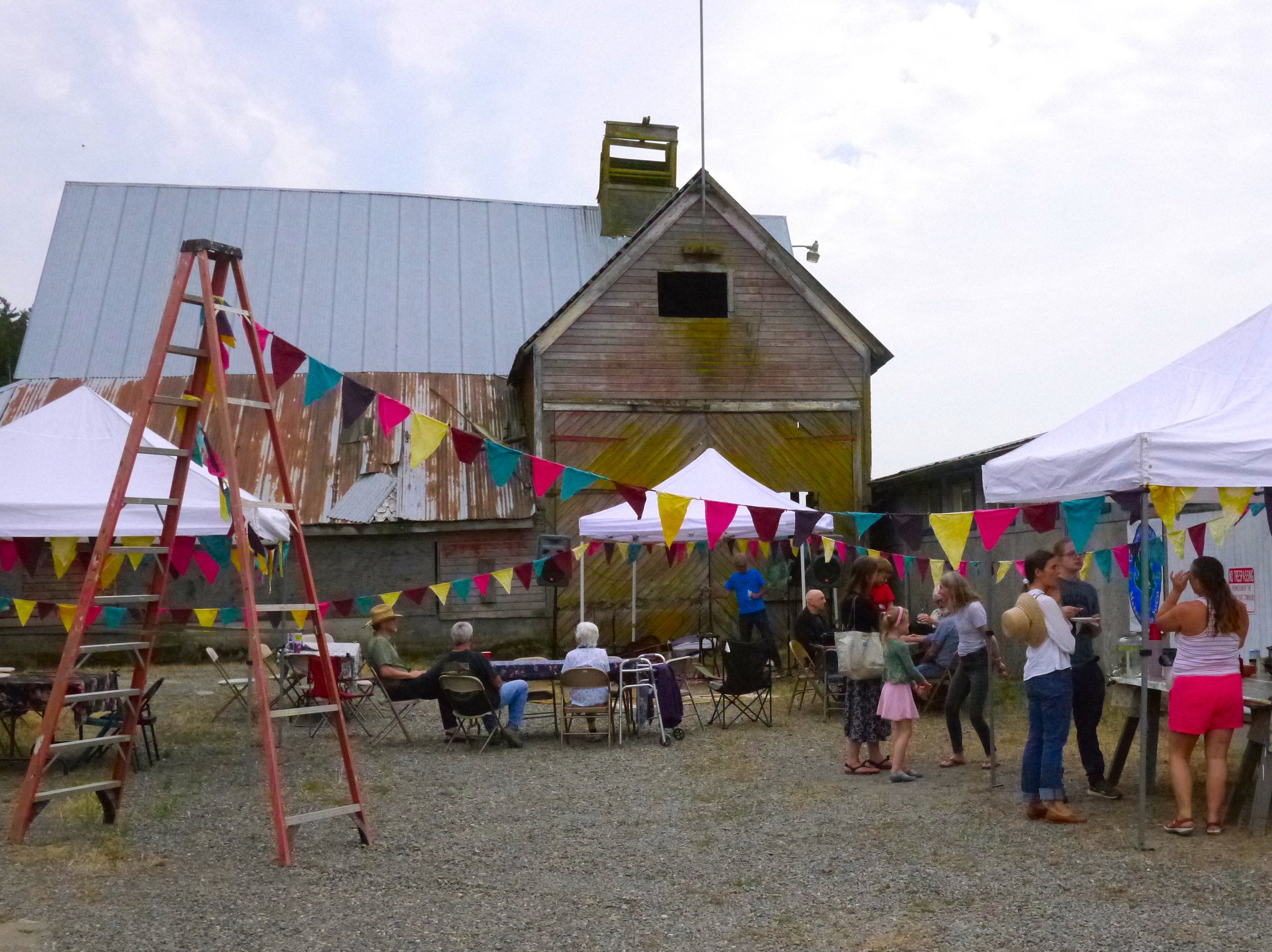   The Community Boat Project grand opening in the old Short’s Farm milking shed. Photo by Nhatt Nichols  