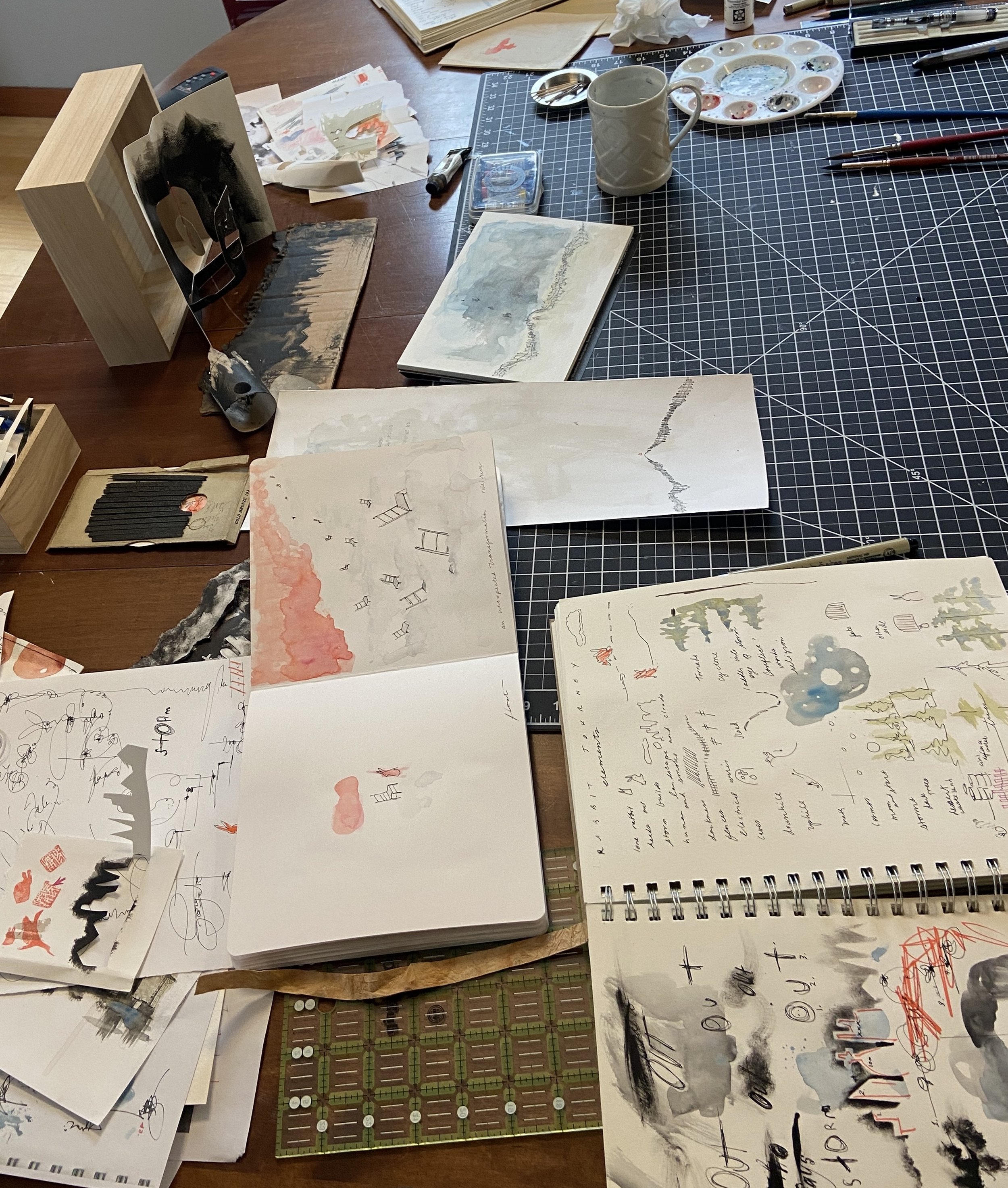   Where the ideas start to take form. Photo by Carolyn Lewis  