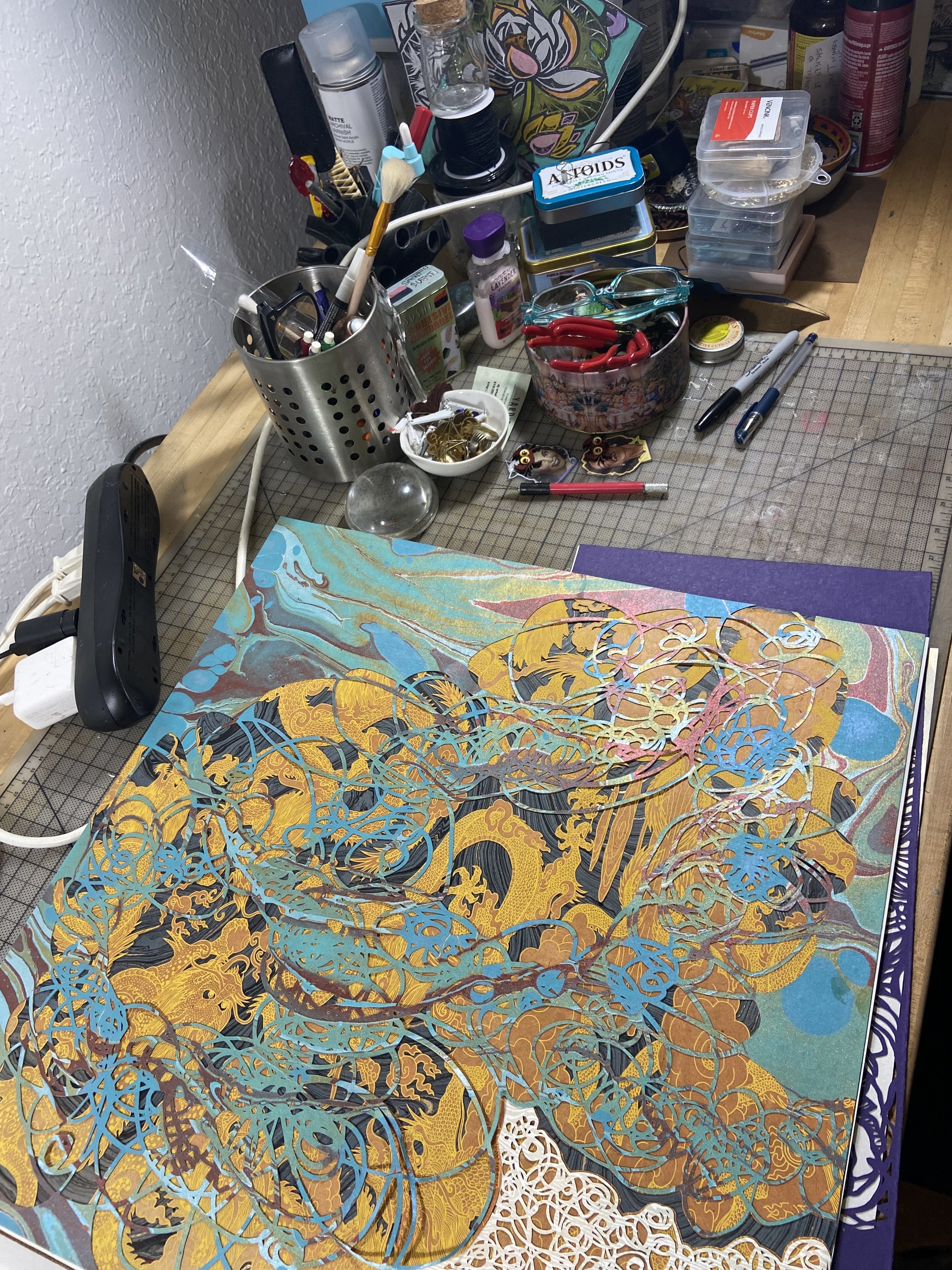   Studio photo by Carolyn Lewis  