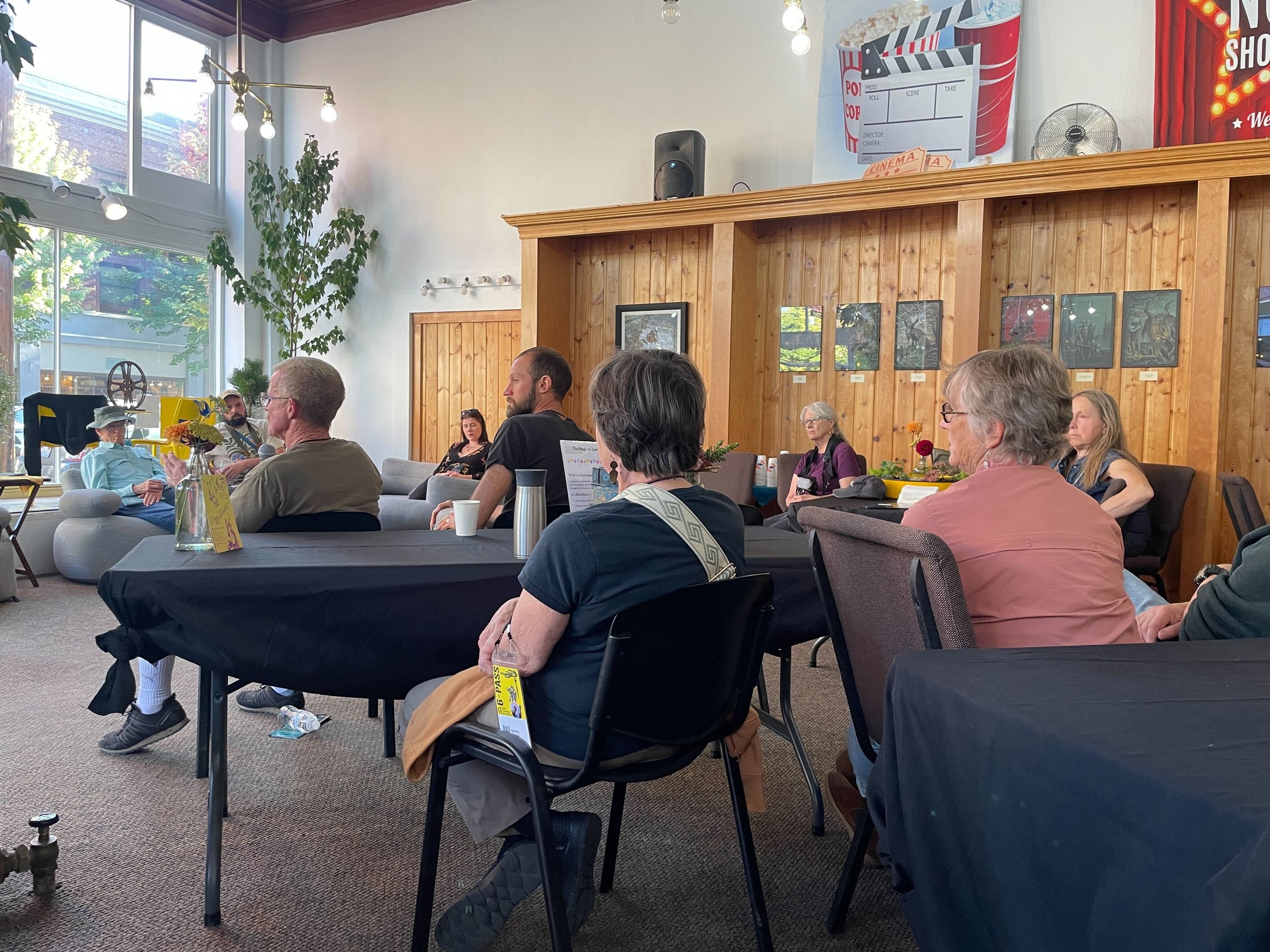   “Michael and Damian” star Michael McCutcheon was one of the featured presenters at a community discussion on homelessness. Photo by Angela Downs  