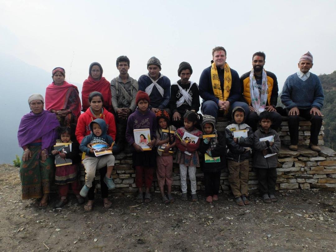 Joshua Bingham has been going to Nepal for 12 years to lead micro-projects in rural regions. This year will be his last trip as he focuses on his local business, Large Man of PT. 