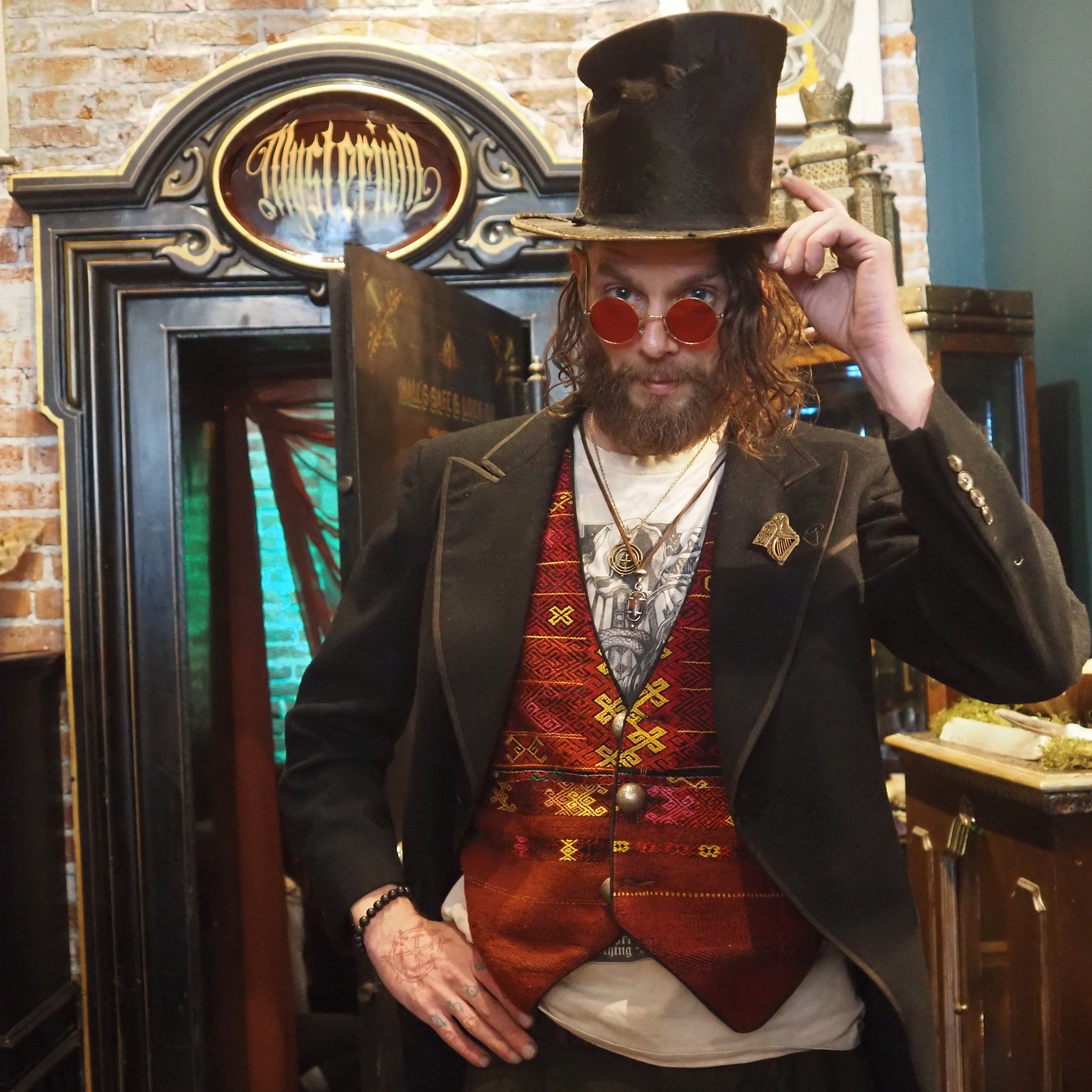   Nicholas Pendragon wants to open the space below Pendragon’s Labyrinth for an assortment of weird and wonderful events like puppet shows and performance art. Beacon photo courtesy of Derek Firenze  