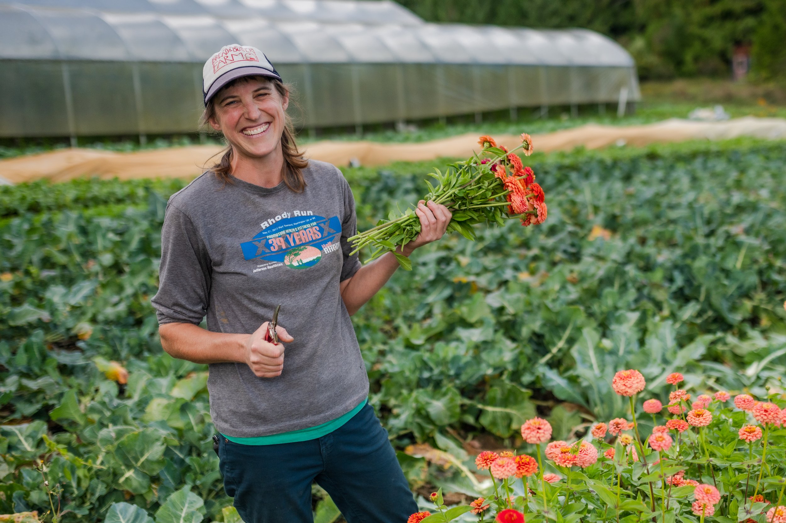   Janet Aubin, co-founder of Stellar J Farm, is one of the farmers market producers who is eligible for the new emergency fund. Photo by Sarah Wright   