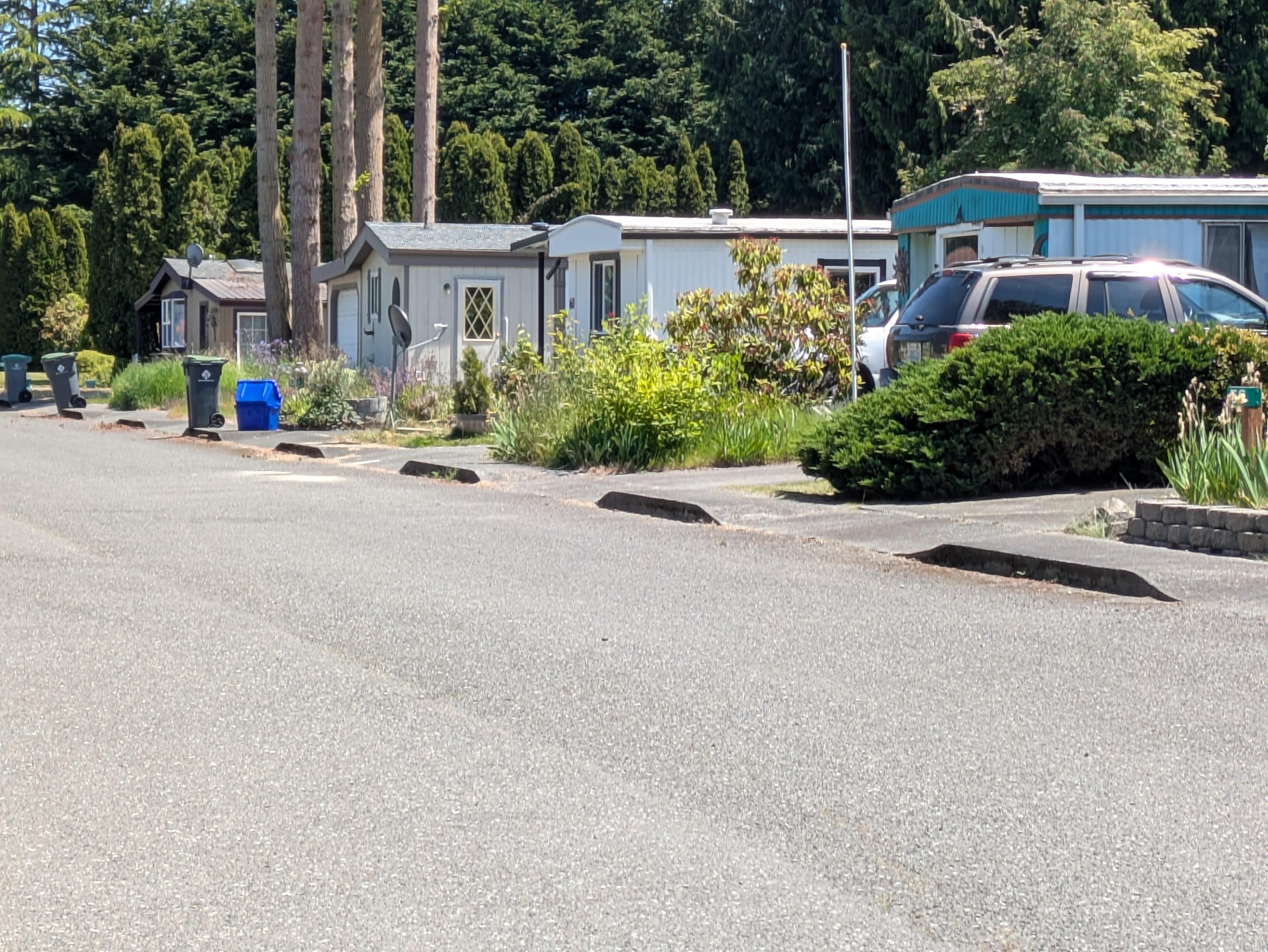   Residents of the Olympic Village Mobile Home Park may soon be facing a substantial rent increase. Photo by Scott France  