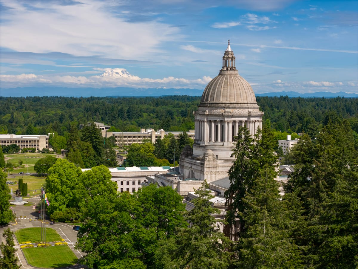 Photo of the Capitol Building in Olympia, Washington 